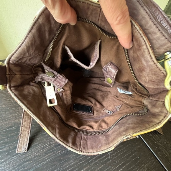 Steven by Steve Madden brown, white calf hair cowhide shoulder bag - Picture 7 of 15